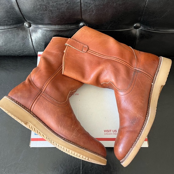 Vintage 1990s Red Wing 1117 Pecos Soft Toe Boots 12D‎ main image 5